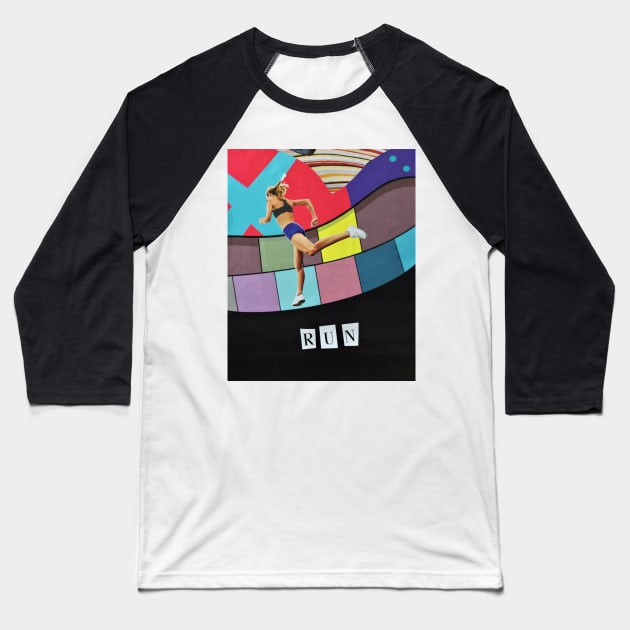 Run Baseball T-Shirt by laurie3